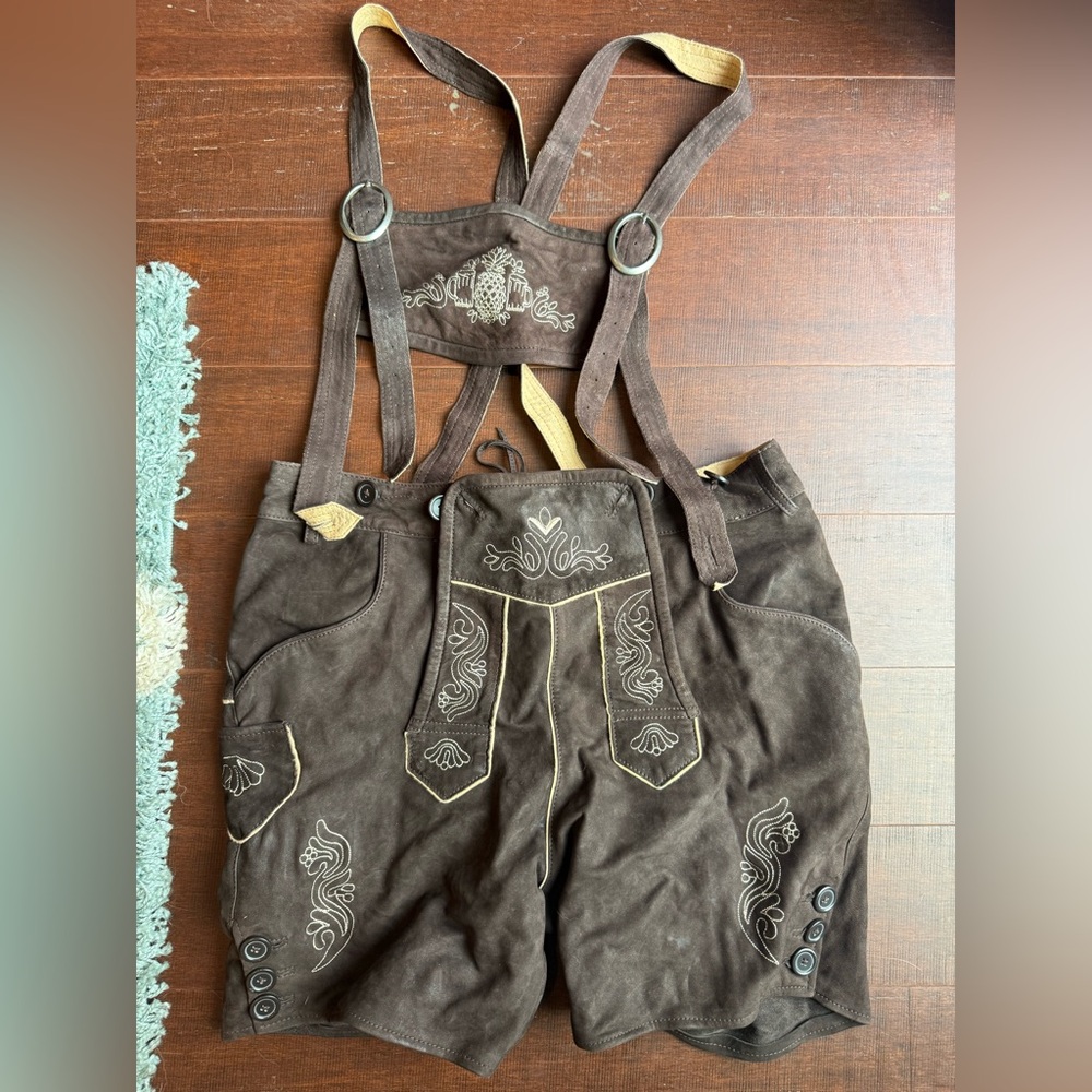 Chubbies Brown and Tan Lederhosen